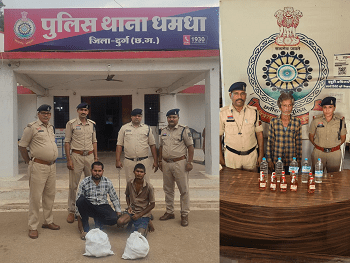 ऑपरेशन विश्वास के तहत अवैध शराब कारोबार पर दुर्ग पुलिस की बड़ी कार्रवाई...