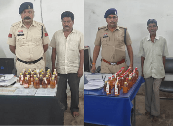 दुर्ग पुलिस ने चार ठिकानों पर मारी रेड, 114 पौवा अवैध शराब के साथ 4 तस्कर गिरफ्तार...