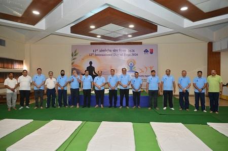 भिलाई इस्पात संयंत्र में उत्साहपूर्वक मनाया गया अंतरराष्ट्रीय योग दिवस...