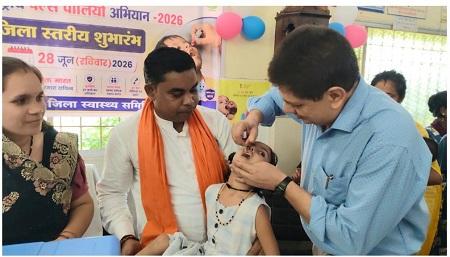 पल्स पोलियो अभियान की शुरुआत, पहले दिन 81 प्रतिशत बच्चों को पिलाई गई पोलियो की खुराक...