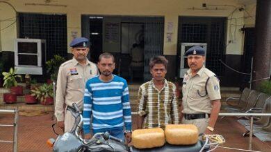 *दुर्ग पुलिस की बड़ी कार्यवाही – 5.189 किलोग्राम अवैध गांजा का परिवहन करते दो आरोपी गिरफ्तार, 2.80 लाख रुपये की सामग्री जप्त..