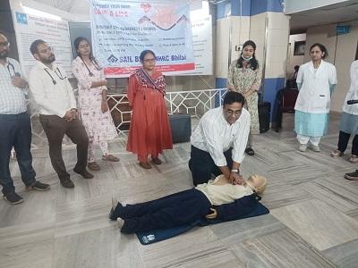 जवाहरलाल नेहरू चिकित्सालय में ‘सेव अ लाइफ’ सीपीसीआर कार्यशाला आयोजित