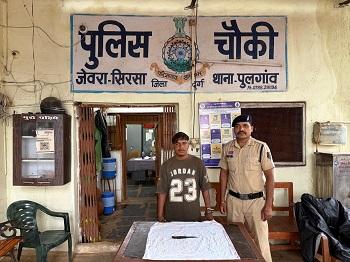 तालाब किनारे युवक पर धारदार हथियार से हमला करने वाला आरोपी चंद घंटे में गिरफ्तार, घटना में प्रयुक्त हथियार जप्त...