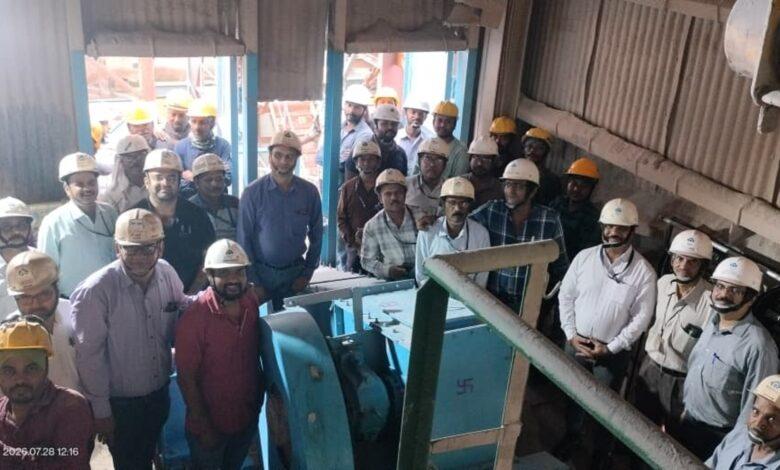 दस वर्षों से निष्क्रिय सी-3 चेन कन्वेयर का पूर्ण इन-हाउस पुनरुद्धार, सिंटर प्लांट-3 ने किया सफलतापूर्वक कमीशन