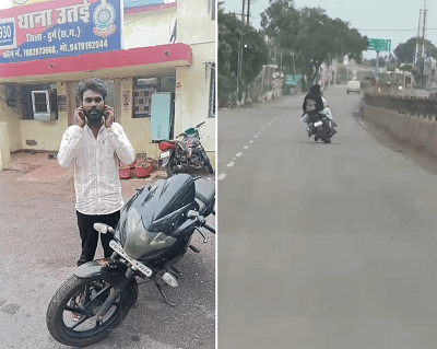 सड़क पर स्टंटबाजी कर आमजन की सुरक्षा से खिलवाड़ करने वाले वाहन चालक पर उतई पुलिस की वैधानिक कार्यवाही... 1 सड़क पर स्टंटबाजी कर आमजन की सुरक्षा से खिलवाड़ करने वाले वाहन चालक पर उतई पुलिस की वैधानिक कार्यवाही...