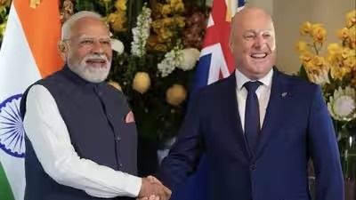 पीएम मोदी के न्यूजीलैंड दौरे में हुए 18 बड़े फैसले, भारत-न्यूजीलैंड संबंधों को मिली नई ऊंचाई... 1 पीएम मोदी के न्यूजीलैंड दौरे में हुए 18 बड़े फैसले, भारत-न्यूजीलैंड संबंधों को मिली नई ऊंचाई...