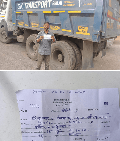 प्रतिबंधित मार्ग पर शराब के नशे में खतरनाक तरीके से वाहन चलाने वाले चालक पर दुर्ग यातायात पुलिस की सख्त कार्रवाई