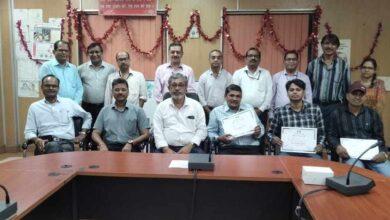 रेल एवं स्ट्रक्चरल मिल में चार कार्मिकों के नवाचार, दक्षता और समर्पण को मिली विशेष पहचान...