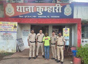 अवैध संबंध के शक में पत्नी की हत्या करने वाला आरोपी घटना के तुरंत बाद गिरफ्तार, घटना में प्रयुक्त धारदार हथियार जप्त