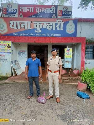 अवैध गांजा बिक्री करने वालों के विरुद्ध दुर्ग पुलिस की लगातार कार्यवाही जारी.... 1 अवैध गांजा बिक्री करने वालों के विरुद्ध दुर्ग पुलिस की लगातार कार्यवाही जारी....