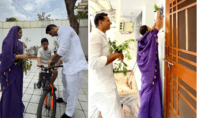 हरेली पर विधायक देवेंद्र यादव ने परिवार के साथ की पूजा-अर्चना, सुख-समृद्धि की कामना