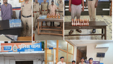 अवैध शराब के विरुद्ध दुर्ग पुलिस की समन्वित कार्रवाई – जिले के विभिन्न थाना क्षेत्रों में बिक्री एवं परिवहन करते 07 आरोपी गिरफ्तार