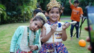 बृजमोहन अग्रवाल के घर गूंजा कृष्ण नाम, नन्हे कान्हाओं ने फोड़ी मटकी...