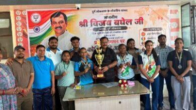 कांकेर में दुर्ग के खिलाड़ियों ने दिखाया दम, सब-जूनियर बालक टीम बनी चैंपियन... 24 कांकेर में दुर्ग के खिलाड़ियों ने दिखाया दम, सब-जूनियर बालक टीम बनी चैंपियन...
