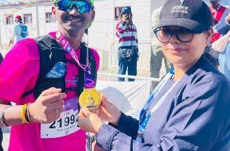 11,155 फीट की ऊंचाई पर दौड़े 21.1 किमी, विनय कुमार पवार ने पूरी की चुनौतीपूर्ण हाफ मैराथन...