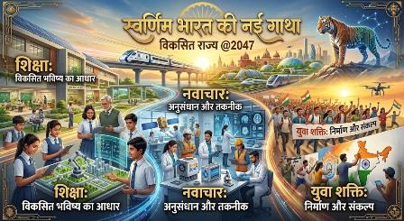 विशेष लेख : 'सेवा_संकल्प_अभियान' : विकसित राज्य @2047: शिक्षा, नवाचार और युवा शक्ति से गढ़ी जा रही स्वर्णिम भारत की नई गाथा...