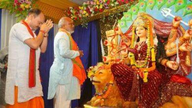 नवरात्रि में भक्तिमय हुआ दुर्ग ग्रामीण विधानसभा क्षेत्र, विधायक ललित चंद्राकर ने विभिन्न दुर्गा पंडालों में की पूजा-अर्चना...