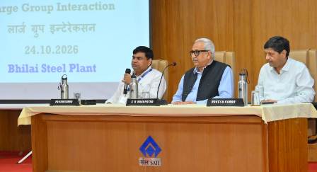 भिलाई इस्पात संयंत्र में सुरक्षा पर निदेशक प्रभारी का सीधा संवाद, शून्य दुर्घटना के लक्ष्य पर जोर...